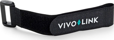 Lidhëse kabllosh VivoLink me Velcro, set 25 copë, 20 cm, të zeza