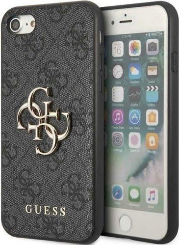 Kapak telefoni Guess 4G Big Metal Logo, për iPhone 7 8 SE 2020 2022, gri