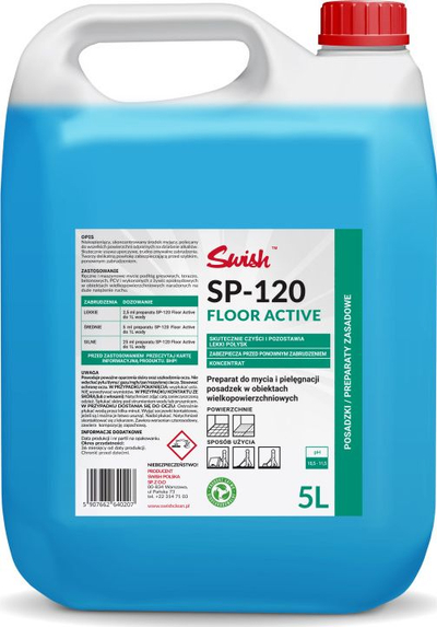 Раствор за чистење Swish SP-120, алкален, 5L, со мирис на свежина