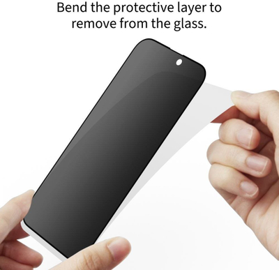 Xham mbrojtës privatësie Tech-Protect Spy+ për Samsung Galaxy S25 Edge, 2 copë, transparent
