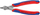 Електронски сечач Knipex Electronic Super Knips 7803125, за прецизна работа, удобни рачки, црн