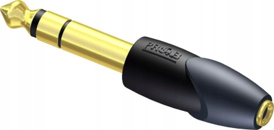 Adapter audio Procab CLP206, 3.5 mm jack stereo femër në 6.3 mm jack stereo mashkull