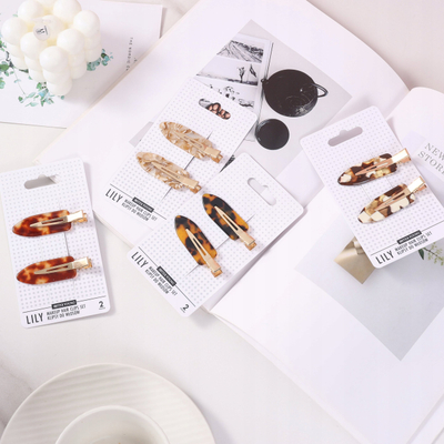 Шноли за коса Lilly and Sid Lily Makeup, сет 2 парчиња, боја milk coffee
