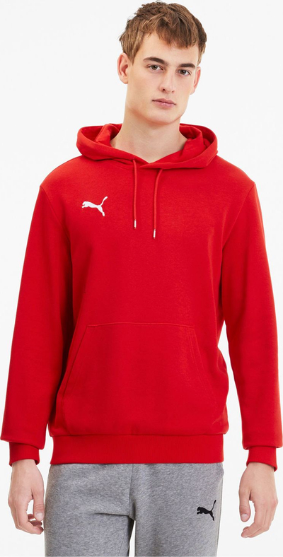 Bluzë me kapuç Puma TeamGoal 23 Casuals M, me xhep kangur, pambuk me poliester, e kuqe