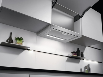 Kapak aspirimi i integruar AEG DPE5660M, LED, inox