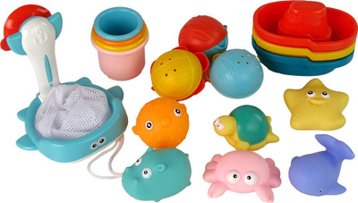 Set lodrash për banjo Leantoys, 17 pjesë, shumëngjyrëshe