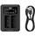 Karikues baterie për aparat JJC DCH-BLS5TC, dual USB, për Olympus BLS-1 BLS-5 BLS-50, i zi