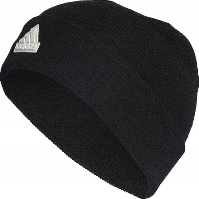 Kapelë për kalamaj Adidas Tec Beanie, thurje akrilike, uniseks, e zezë