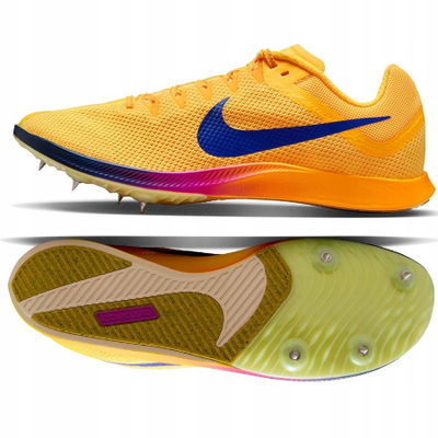 Atlete pistë Nike Zoom Rival Distance me maja metalike për burra, portokalli