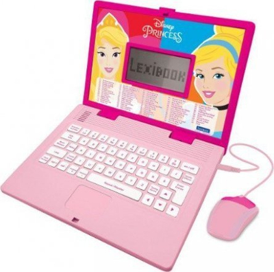 Eдукативен лаптоп Lexibook JC598DPI21, Disney Princess, повеќејазичен, розов
