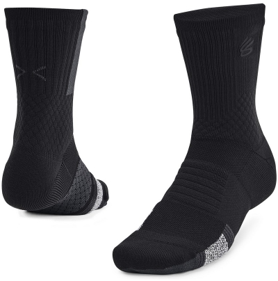 Çorape sportive Under Armour Curry ArmourDry Playmaker, ArmourDry, me jastëk, të zeza