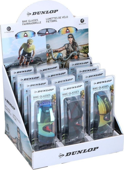 Syze biçiklete Dunlop Bike Glasses, UV400, kategoria 3, shumëngjyrëshe