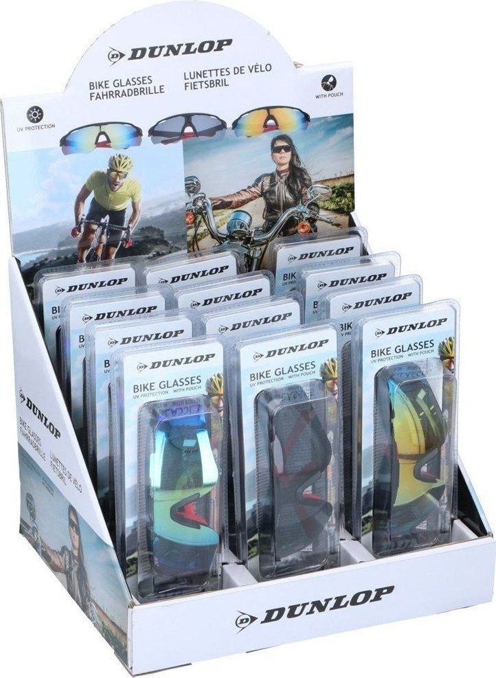 Syze biçiklete Dunlop Bike Glasses, UV400, kategoria 3, shumëngjyrëshe
