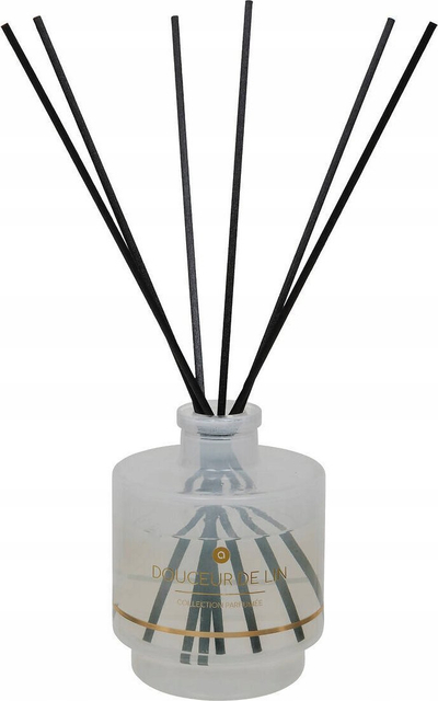 Difuzer arome Atmosphera Douceur de Lin, 200 ml, shishe qelqi, i bardhë