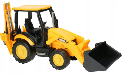 Lodër traktor me eskavator Macyszyn Toys, plastikë, për kalamaj, shumëngjyrësh