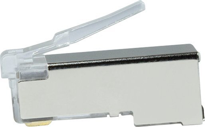 Konektor rrjeti LogiLink MP0070 RJ45 Cat.6A, 10 Gbps, ngjyrë argjendi