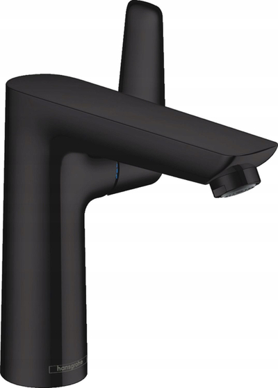 Rubinet lavamani Hansgrohe Talis E 150, EcoSmart, një dorezë, e zezë matt