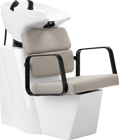 Lavapjese flokësh Gabbiano Porto GM, ergonomike, e bezhë