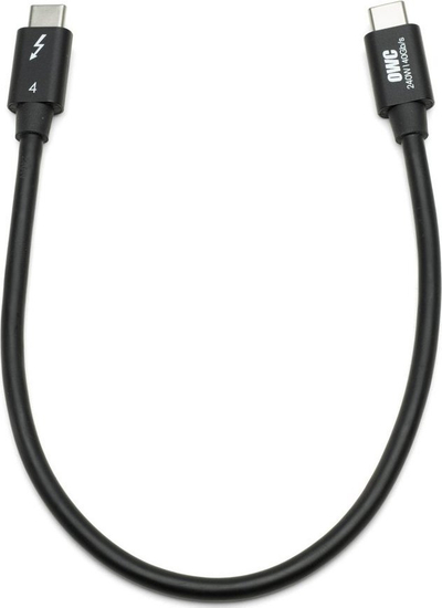 Kabllo OWC Thunderbolt USB‑C, 0.3 m, 40Gbps, e zezë