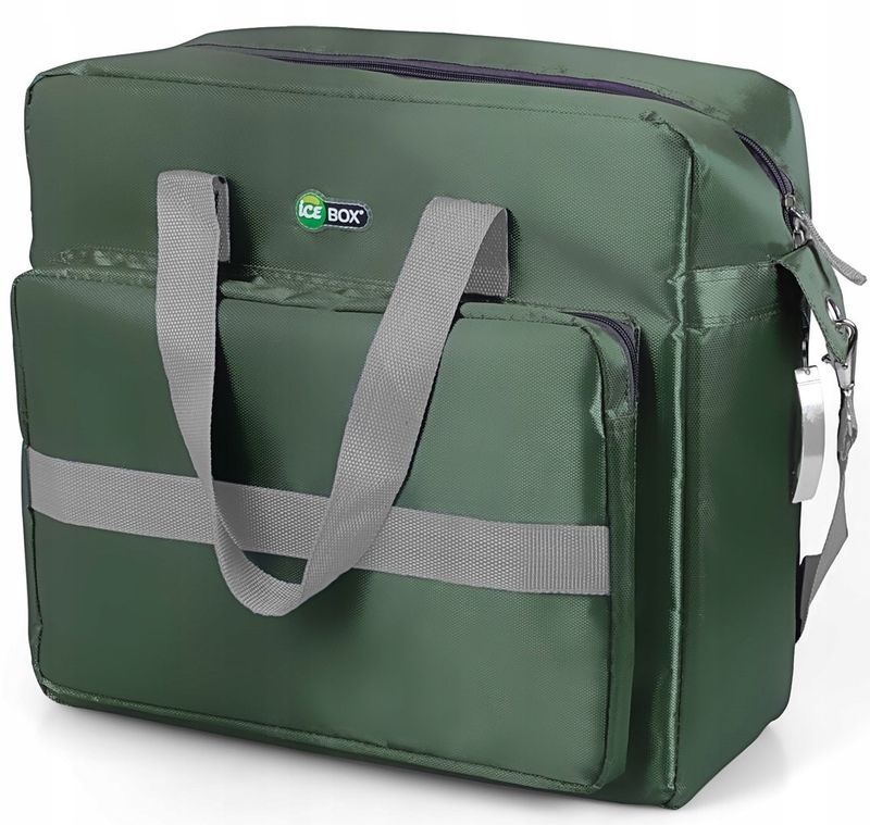 Çantë termike Promis ICE BOX TL30, 30L, për plazh dhe piknik, jeshile