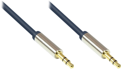 Kabllo audio Good Connections GC-M0042, 3.5mm me 3.5mm, 3m, blu e errët
