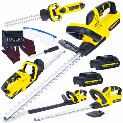 Gërshërë shkurresh John Gardener G80660, 52cm, 21V 2x2Ah, verdh e zezë