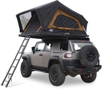 Çadër tavanore OFFLANDER Roof Tent Soft Hybrid 150, për veturë, për 2 persona, e zezë