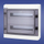 Panel shpërndarës hermetik Elektro-Plast RH-36/2, 2 x 18 module, IP65, gri