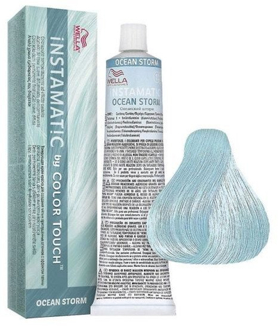 Ngjyrë flokësh Wella Professionals Color Touch Instamatic Ocean Storm, gjysmë permanente, 60ml, blu