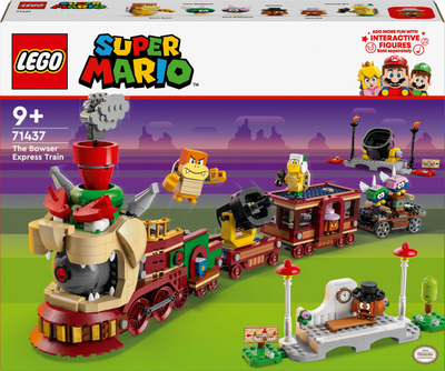 Set LEGO Super Mario The Bowser Express Train, tren ndërtimi, për fëmijë, shumëngjyrësh