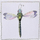 Честитка Tassotti S519 Dragonfly, 160 x 160 mm, со плик, шарена