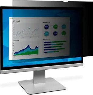 Filtër privatësie për monitor 3M Custom Full Screen, ekran i plotë, matte, i zi