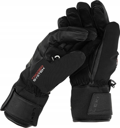 Doreza skish LEKI Performance 3D GTX, Primaloft Gold, GORE TEX, të zeza