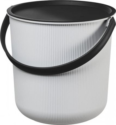 Kovë ruajtjeje Plast Team AKITA, 10L, me kapak, gri