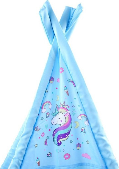 Çadër tipi për kalamaj Jokomisiada Unicorn Wigwam ZA3556, për mrena në shpi, shumëngjyrëshe
