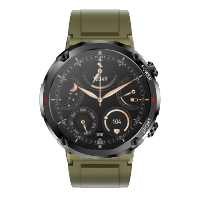 Smartwatch Gravity GT21-7, ekran 1.6", IP67, me rrip silikoni t'zi