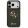 Kapak telefoni Guess 4G Silicone Script Big Metal Logo për iPhone 17 Pro Max, MagSafe, jeshil