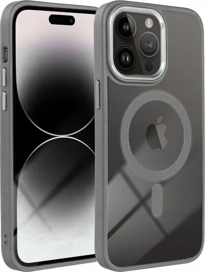 Kllëf telefoni Color Edge Mag Cover, MagSafe, për iPhone 15 Plus, gri titan