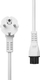 Kabllo rryme ProXtend Power Cord Schuko me kënd në C5, 2m, e bardhë