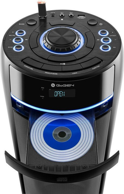 Kuti muzike karaoke portabël pa markë, me Bluetooth, radio FM edhe drita LED