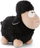 Lodër pellushi Nici Standing Sheep, 11cm, miqësore me mjedisin, e zezë