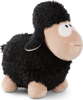 Lodër pellushi Nici Standing Sheep, 11cm, miqësore me mjedisin, e zezë