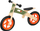 Biçikletë balance Spokey Woo Ride Duo, dru, rrota 12", portokalli e gjelbër