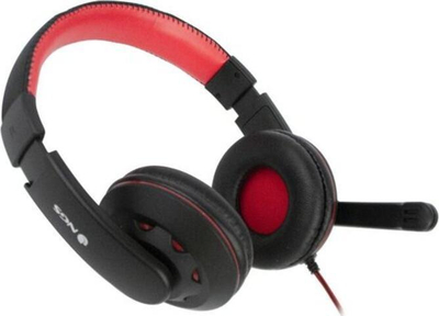 Kufje gaming NGS VOX420 DJ, me mikrofon, 3.5 mm, të zeza me të kuqe