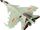 Avion lodër luftarak Leantoys J-15, me mekanizëm me fërkim, shkallë 1:72, gri