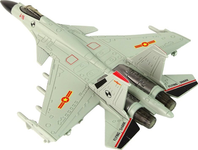 Avion lodër luftarak Leantoys J-15, me mekanizëm me fërkim, shkallë 1:72, gri