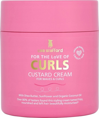 Krem flokësh Lee Stafford For The Love Of Curls Custard Cream, për kaçurrela, 125ml, rozë