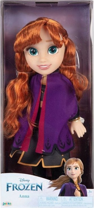 Kukull Disney Frozen 2 Anna Adventure, 35cm, me mantel udhëtimi, shumëngjyrëshe