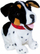 Lodër pelush interaktive Madej Figo, qen Jack Russel Terrier, reagon ndaj komandave, bardh e zezë