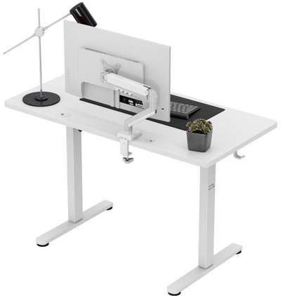 Biurë elektrike MarkAdler Leader 6.9, 120x60 cm, rregullim me panel LED, e bardhë